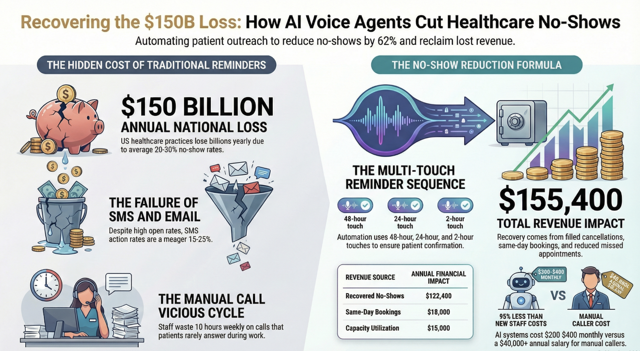 How AI Voice Agents Reduce Healthcare No-Shows by 62%: A Complete Guide